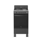 Estufa Midea Mgs20fs1biabb 20 Pulgadas 4q Negro Alb