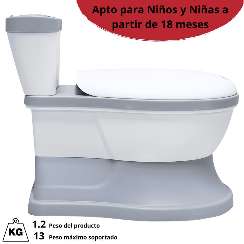 Baño Entrenador para Niños Sonido de Descarga A... image number null