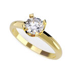 Anillo de Compromiso en Oro Amarillo 10K con Circonia -  Talla:5.5/ M411-10Y-CZ-55