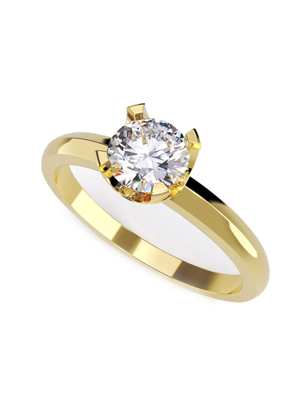 Anillo de Compromiso de 14K con Diamante de Lab... image number null