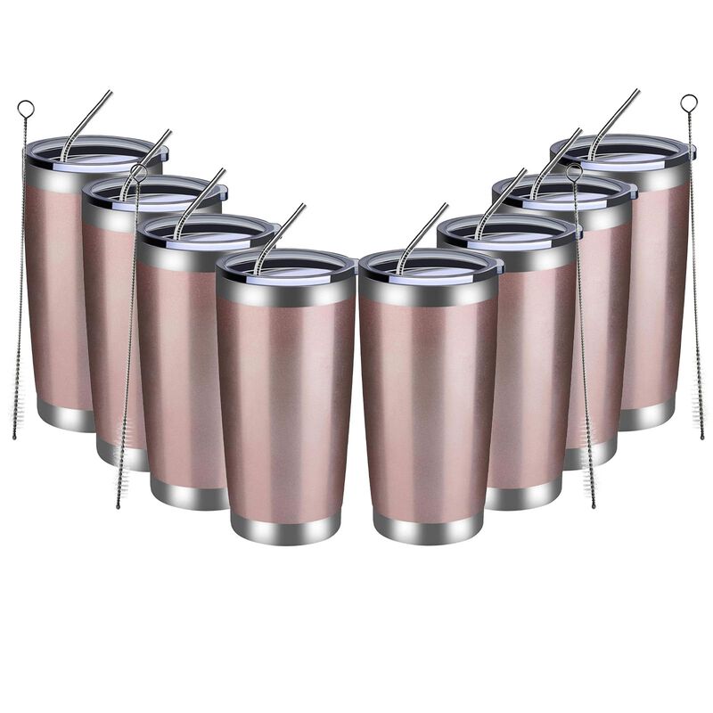 Vaso T&eacute;rmico Meway 568 ml, Pack De 8, Color Oro... image number null