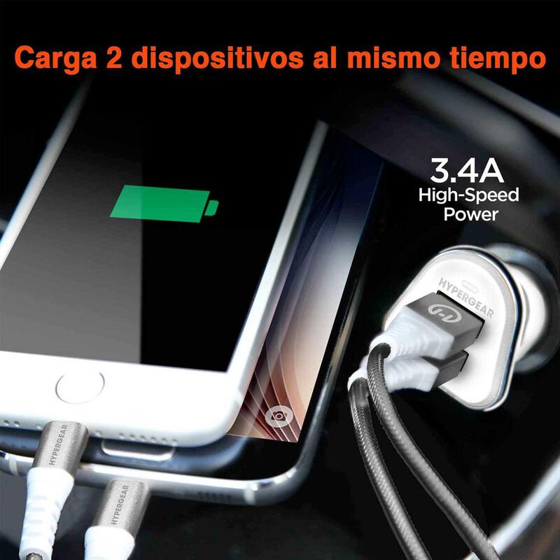 Cargador de Auto Plug in HYPERGEAR con cable US... image number null