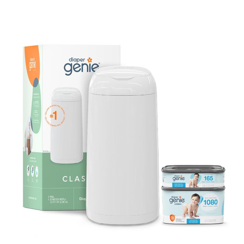 Set De Regalo Cubo Para Pa&ntilde;ales Diaper Genie Cl... image number null