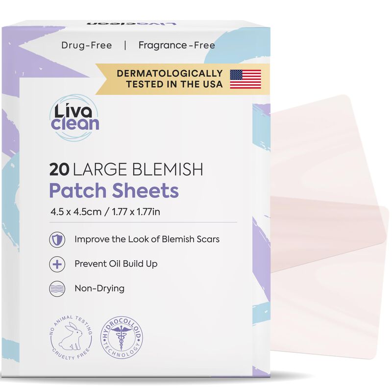 Parches de Acn&eacute; Livaclean 20 Uds XL Hidrocoloid... image number null