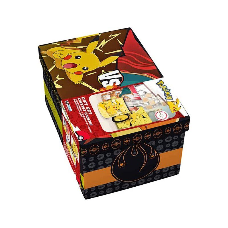 Caja Regalo Pok&eacute;mon Charizard Vs Pikachu Taza T... image number null
