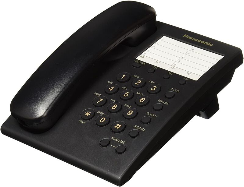Telefono Panasonic Alambrico Kx-ts500 Negro image number null