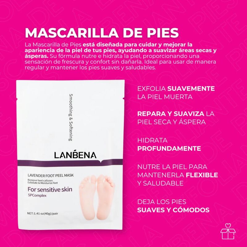 Set de 10 Mascarillas Exfoliantes de Pies Elimi... image number null