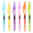 Marcadores Resaltadores Mr. Pen 6 Unidades Colores Pastel Retr&aacute;ctiles