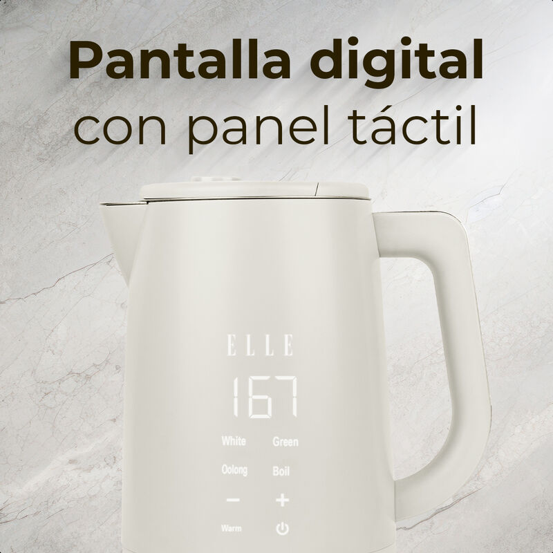 Hervidor ELLE Digital 1.7L Control T&aacute;ctil Contr... image number null