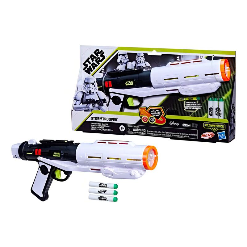 Lanzador Nerf Star Wars Triple Stormtrooper 3 D... image number null