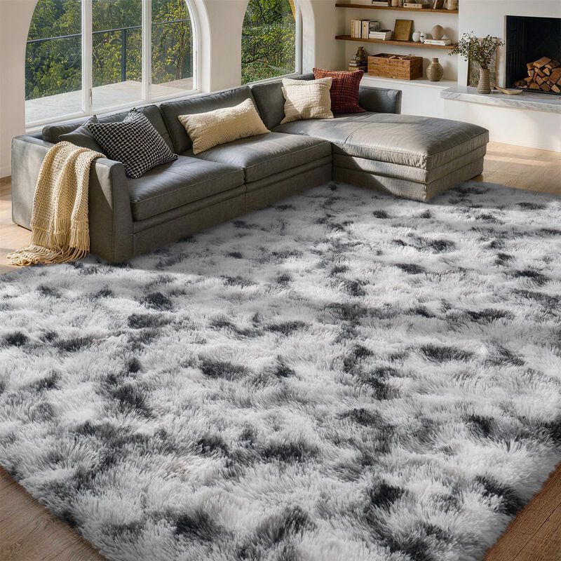 Alfombra Finr&eacute;c Home 183x274 cm Negra Y Blanca ... image number null