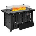 Calentador Fogata Mesa Gas Propano 106x65 Cristal Protector Jardimex