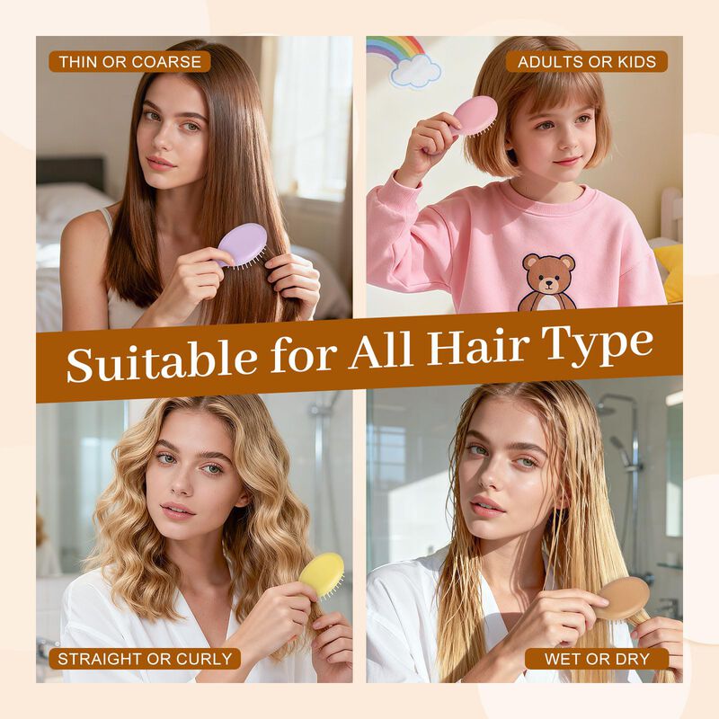 Set De Cepillos De Pelo Bfzmsly 5 Unidades Para... image number null