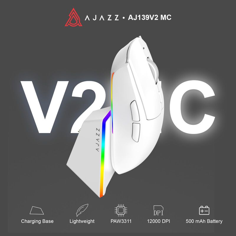 Rat&oacute;n Gaming Ajazz AJ139 V2 MC 66g Inal&aacute;mbrico ... image number null