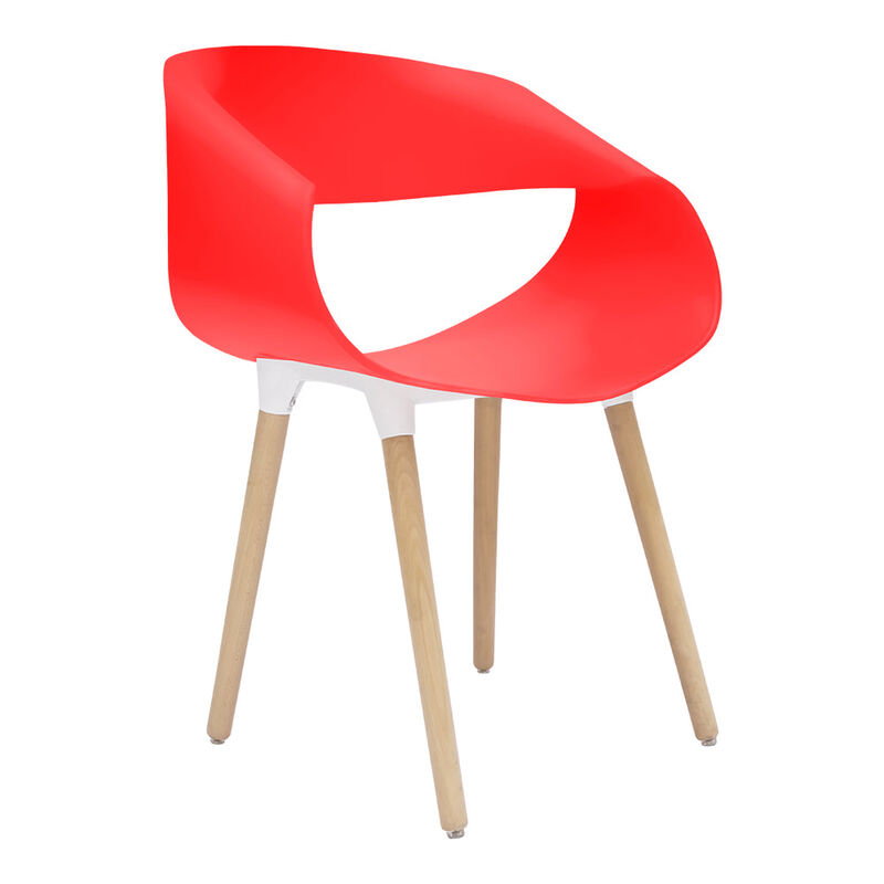 Set de 4 Sillas Tipo Eames Plastic Armchair - C... image number null