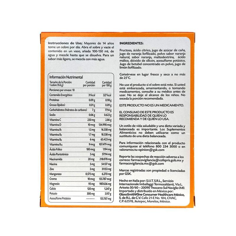 Emergen C 9.6 G 10 Sobre(s) image number null