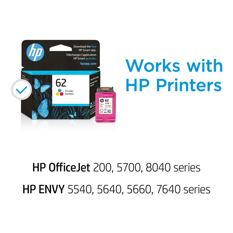 Cartucho De Tinta Hp 62 Tricolor C2p06an | Rend... image number null
