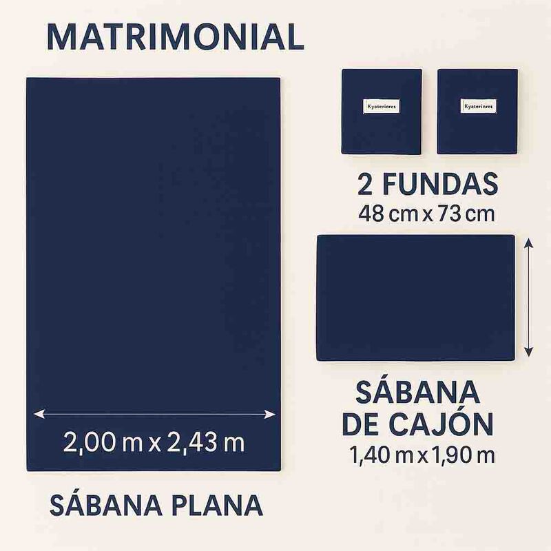 Juego de S&aacute;banas Tacto Algod&oacute;n Suaves y Durader... image number null