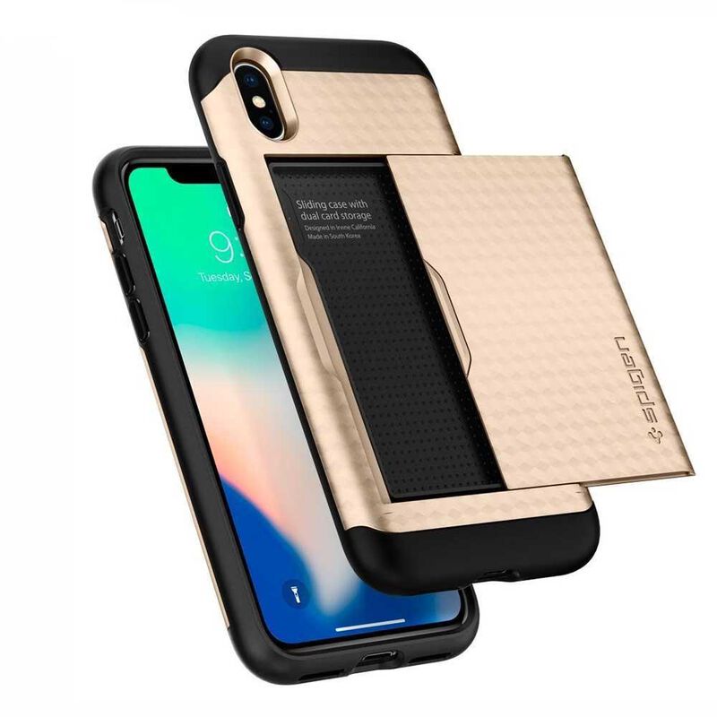 Funda SPIGEN para iPhone X y Xs Crystal Wallet ... image number null
