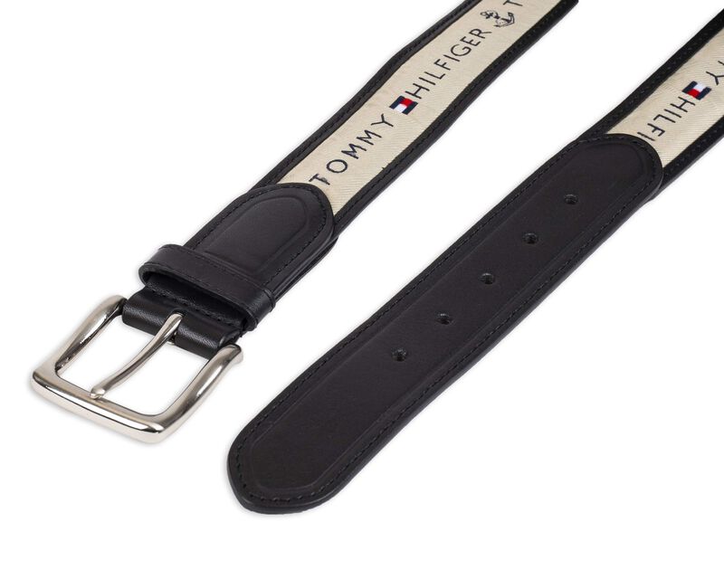 Cintur&oacute;n Tommy Hilfiger Con Cinta Incrustada Pa... image number null