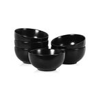 Set de 6 Tazones de Cereal Selamica 680 ml Negro Mate