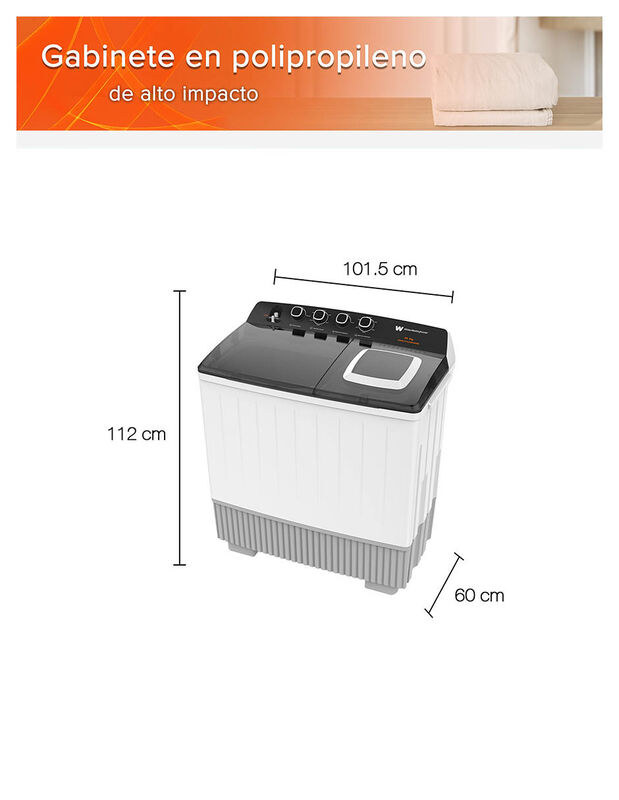 Lavadora Doble Tina  25 Kg  White Westinghouse ... image number null