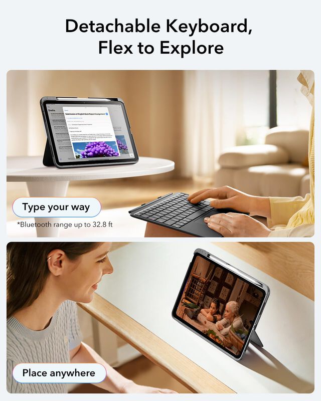 Funda Con Teclado Esr Para Ipad 11" A16 10&ordf; Gen... image number null