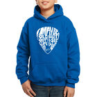 Sudadera Con Capucha Word Art Para Ni&ntilde;o - P&uacute;a De Guitarra - Azul Rey