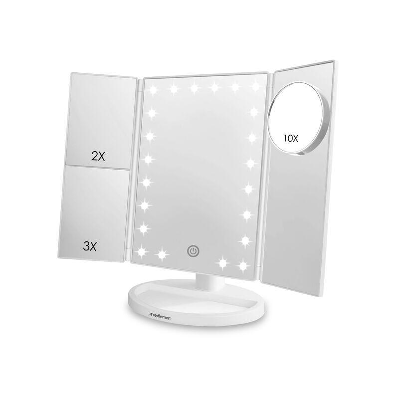 Espejo Para Maquillaje Con Aumentos Y Luz Led A... image number null