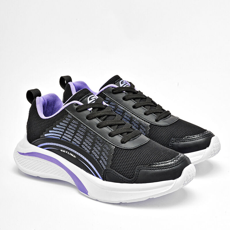 Skyline Tenis urbano para mujer negro lila image number null