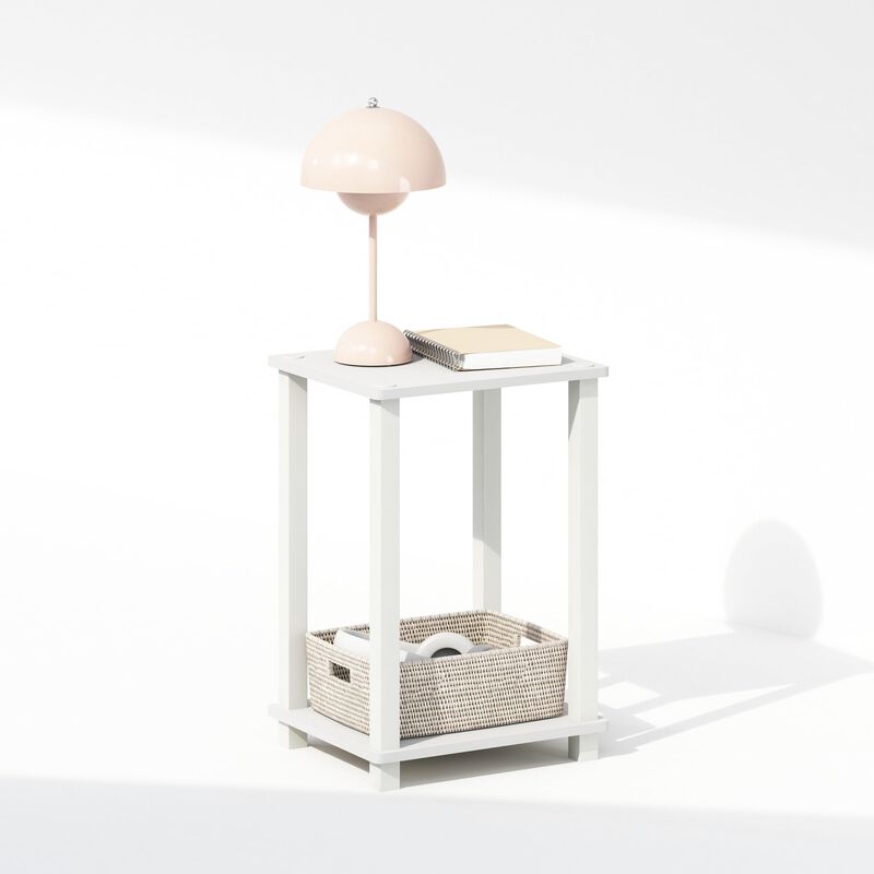 Mesita De Noche Furinno Simplistic Compact Blan... image number null