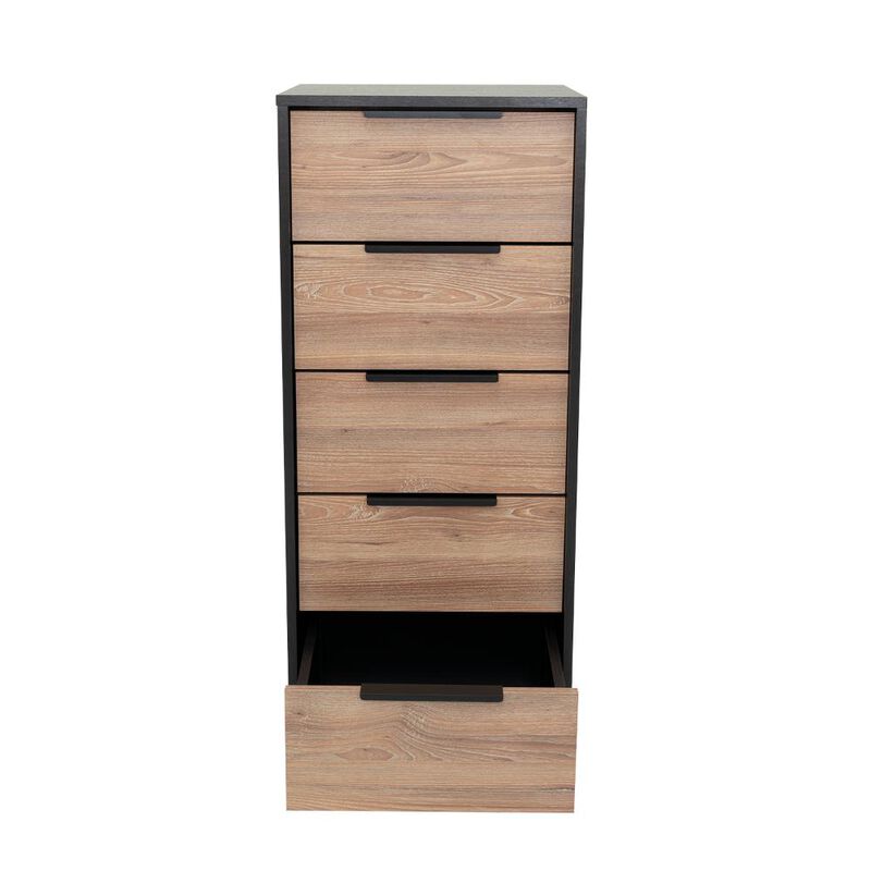 C&oacute;moda Organizador 5 cajones Kaia, Color Wengue... image number null