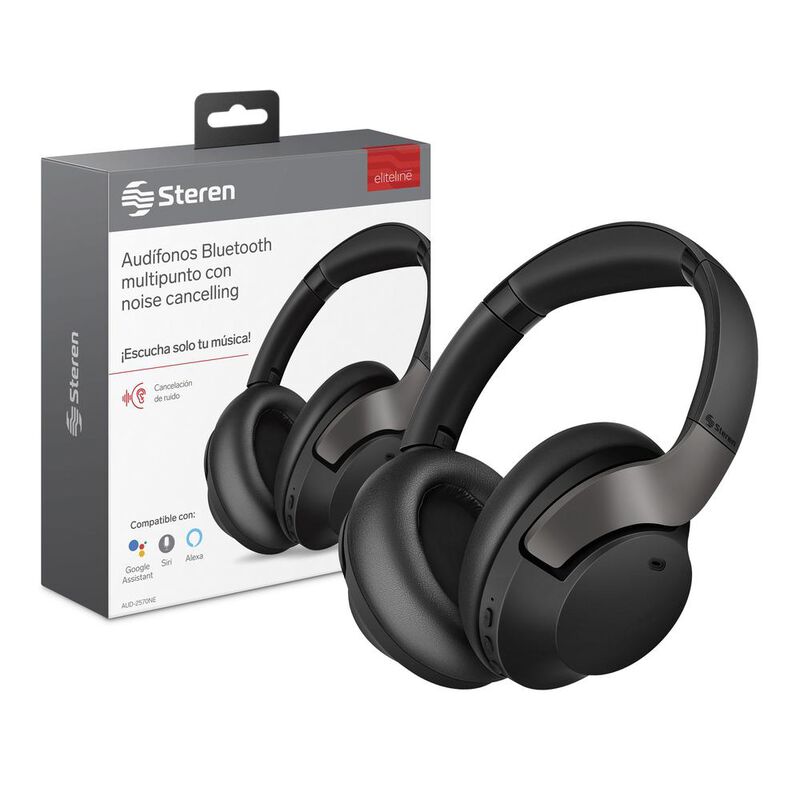 Aud&iacute;fonos Bluetooth multipunto con Active Noise... image number null