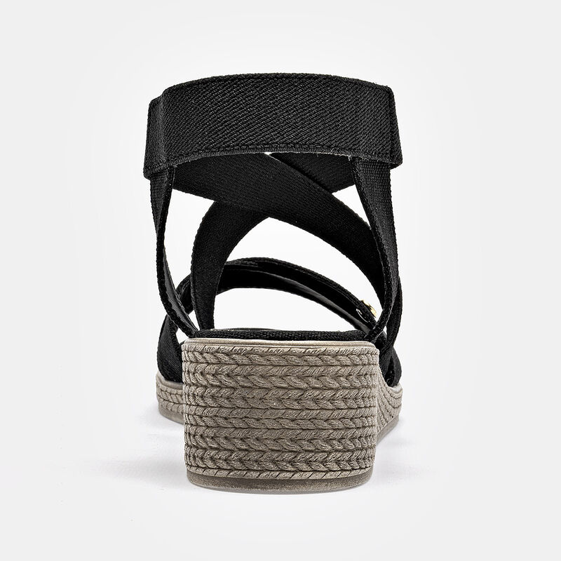 Moramora sandalia cu&ntilde;a para mujer negro cod 140... image number null