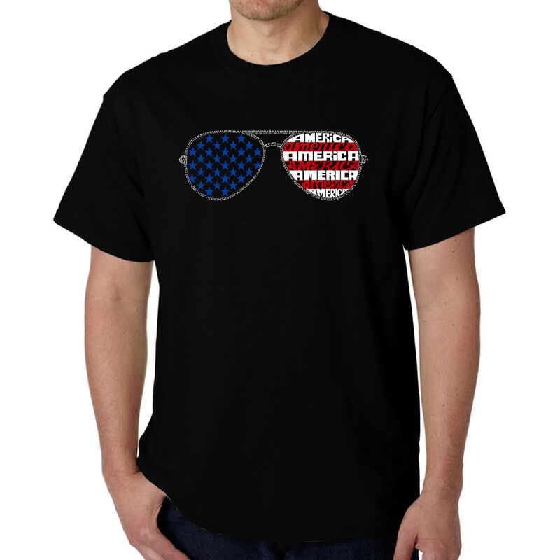 Camiseta Word Art Para Hombre - Lentes American... image number null