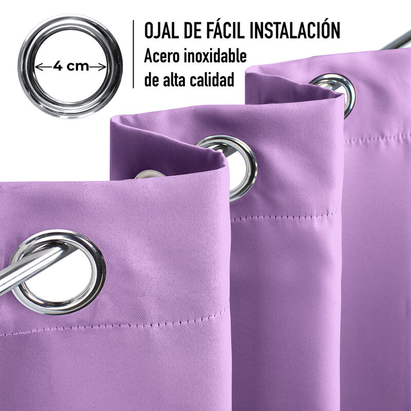 Cortinas Blackout Para Bloquear Luz Y Ruido Lil... image number null