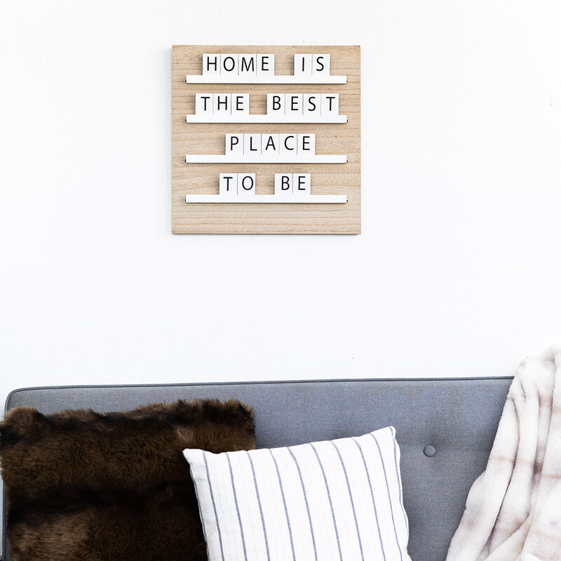 Tablero De Madera Con Repisas Abc image number null