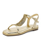 Moramora Sandalia para mujer dorado
