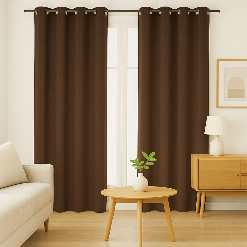 Cortinas Blackout para bloquear luz y ruido Cho... image number null