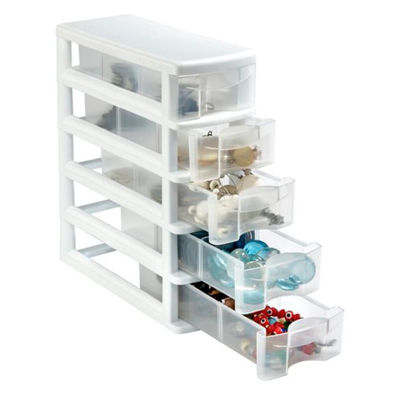 6 Mini Organizador Italhome 8105bl 5 Cajones 3 ... image number null
