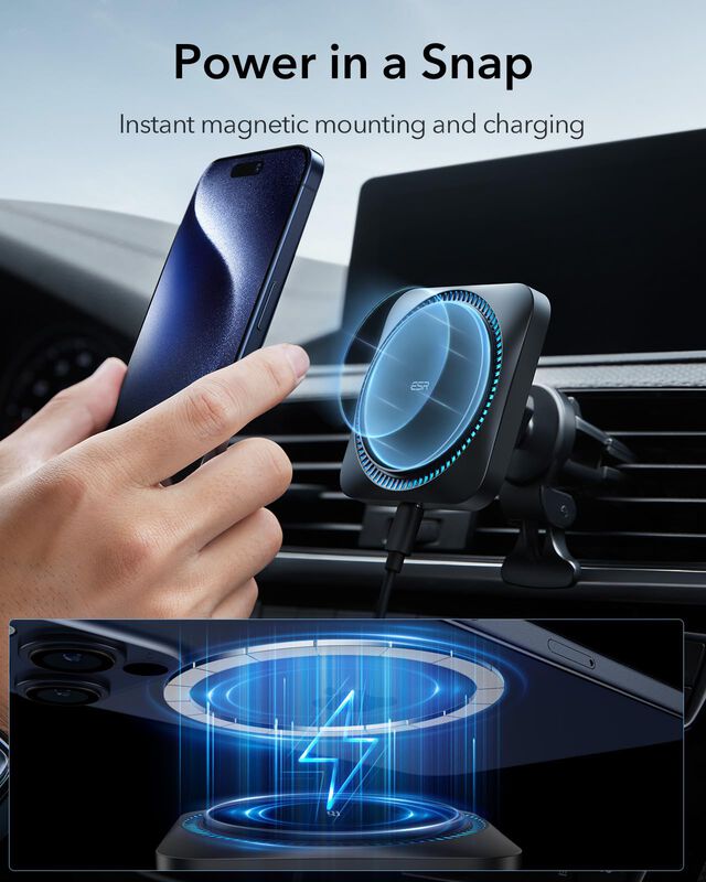 Cargador De Coche Esr Magsafe Con Cryoboost Par... image number null