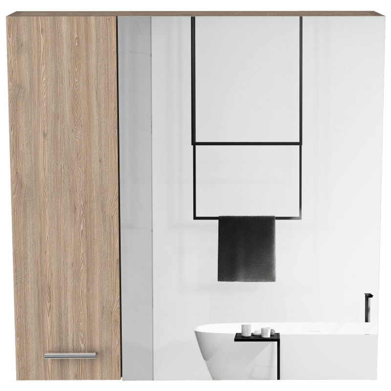 Gabinete De Ba&ntilde;o Apolis  Miel  Con Puerta Espej... image number null