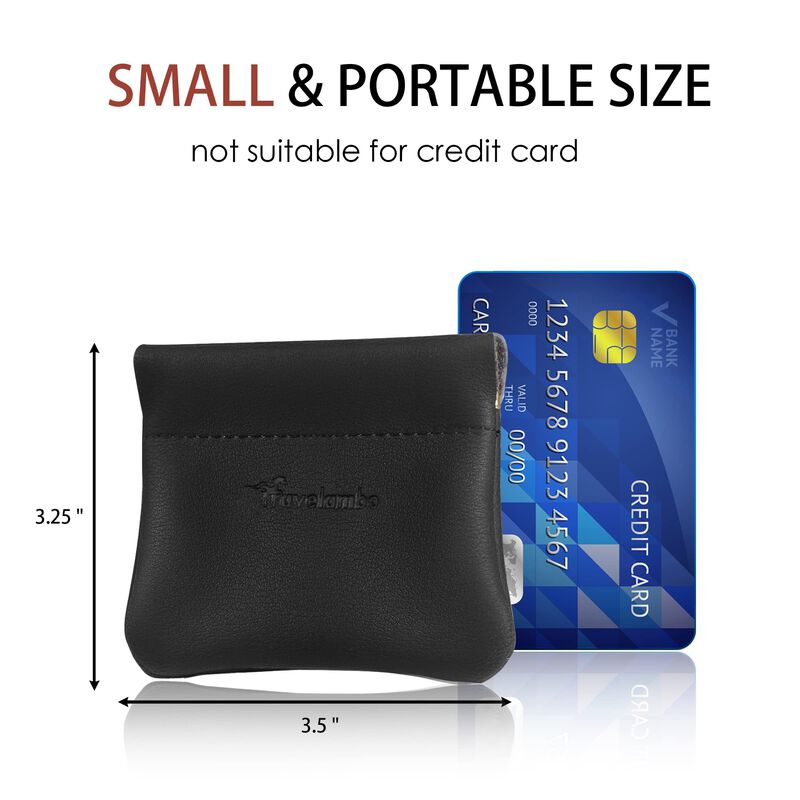 Monedero Travelambo 9 cm Vintage Negro Con Cier... image number null