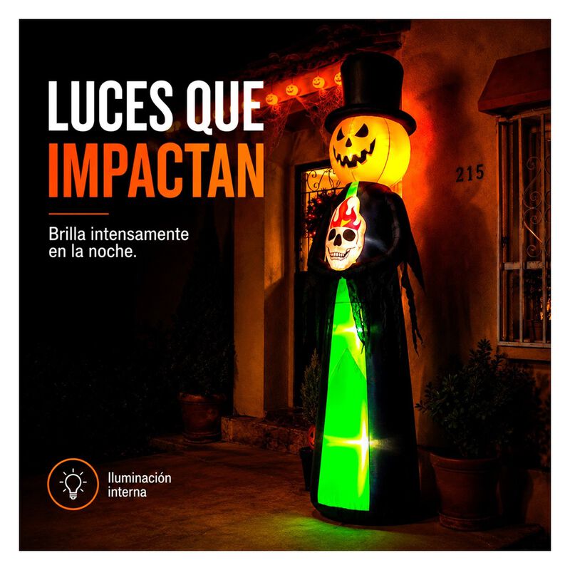 Inflable Halloween Hombre Calabaza Fantasma Gig... image number null