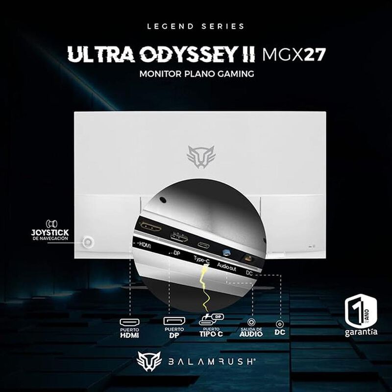 Monitor Gamer Balam Rush Ultra Odyssey Ii Mgx27... image number null