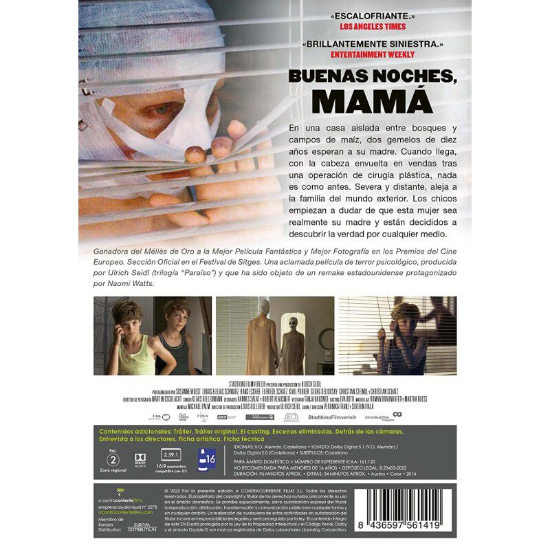Buenas noches, mam&aacute; (Goodnight Mommy) [DVD] image number null