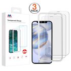 Mica Vidrio MYBAT para iPhone 15 PRO MAX 16 PLUS 3 pack Protectora de pantalla transparente