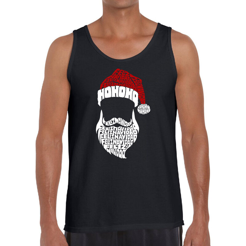 Tank Top Word Art Para Hombre - Feliz Navidad -... image number null