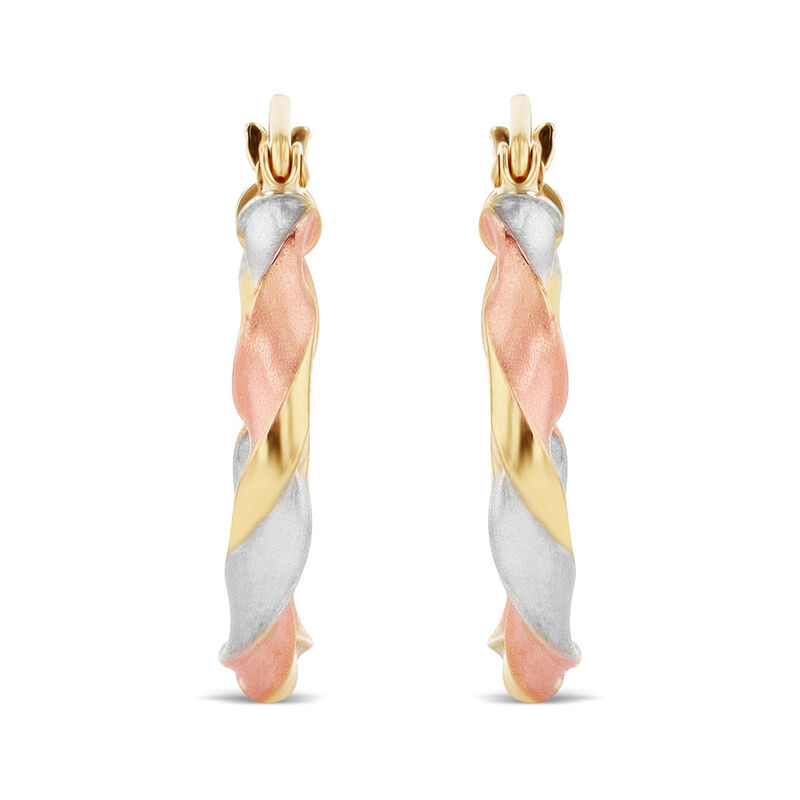 Arracadas De Oro Florentino 10K (15 Mm Aprox.) image number null