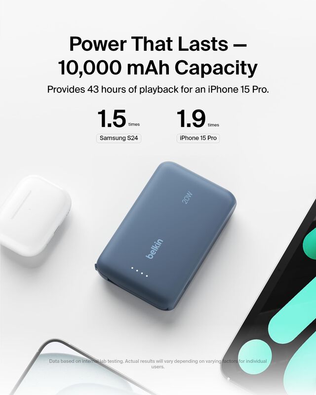 Bater&iacute;a Externa Belkin 10k Pd 20w Con Cable Int... image number null